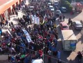 مسيرة لمستقبل وطن فى مركز السنطة بالغربية أثناء التوجه للتصويت