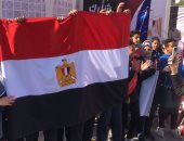 طلاب مدارس القاهرة الجديدة يشجعون المواطنين على الإدلاء بأصواتهم: "صوتك أمانة"