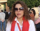 ألفت عمر تدلى بصوتها في انتخابات الرئاسة 2024 بمصر الجديدة