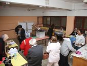 إقبال الناخبين للتصويت بلجان مدرسة طبرى الحجاز بالنزهة في الفترة المسائية