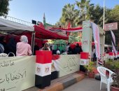 إقبال الناخبين على لجنة جمال عبد الناصر بالدقى فى ثانى أيام الانتخابات