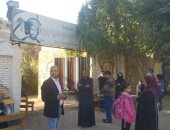 توافد المواطنين على لجان الانتخابات الرئاسية فى المنيا