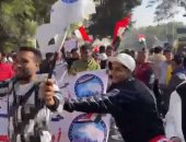 أجواء احتفالية أمام لجنة مدرسة جمال عبد الناصر  بالدقى