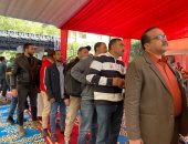 لجان الوافدين بأكتوبر تستقبل مئات الشباب للإدلاء بأصواتهم