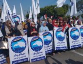 مستقبل وطن بالمنيا ينظم مسيرة حاشدة احتفالا بالمشاركة فى الانتخابات.. صور