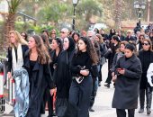 تشييع جنازة زوج الدكتورة إيناس عبد الدايم بحضور نجوم الفن