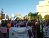 معاك نكمل المشوار.. التحالف الوطنى بالبحيرة يحتفل بفوز الرئيس السيسي.. صور