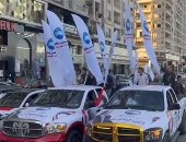 مسيرات حاشدة بالسيارات فى الإسكندرية احتفالا بفوز الرئيس السيسى.. فيديو