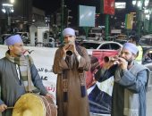 المصريين الأحرار بأسيوط يحتفل بفوز الرئيس السيسي بالمزمار البلدى.. فيديو وصور