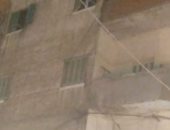 سقوط أجزاء من عقار قديم فى الجمرك بالإسكندرية بسبب حالة الطقس والأمطار 