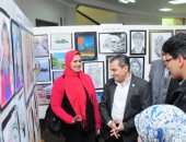  رئيس جامعة كفر الشيخ يفتتح معرض الفنون التشكيلية للطلاب من مختلف الكليات