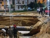 انقطاع مياه الشرب عن عدد من أحياء مدينة العبور بسبب كسر بالخط الرئيسى