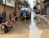 تواصل أعمال كسح وشفط تجمعات مياه الأمطار بمدن وأحياء الدقهلية