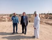 رئيس مركز ومدينة الفرافرة يتفقد المنطقة الأثرية لقصر الفرافرة والمسجد العتيق