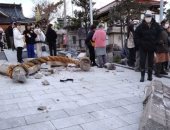 مصرع 4 أشخاص وإصابة 30 آخرين فى زلزال اليابان.. صور