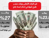 70 مليار جنيه حصيلة بيع الشهادات 23.5% و27% ببنك مصر