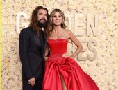 هيدى كلوم وتوم كوليتز على السجادة الحمراء لحفل جولدن جلوب الـ81