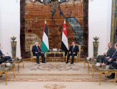 تفاصيل تأكيد الرئيس السيسى وأبو مازن الرفض محاولات تصفية القضية الفلسطينية