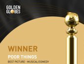 Poor Things يفوز بجائزة أفضل فيلم موسيقى أو كوميدى فى جولدن جلوب