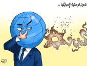 المجازر الوحشية الإسرائيلية فى كاريكاتير اليوم السابع