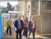 رئيس جامعة الإسكندرية يتفقد الأعمال الإنشائية لمبنى كلية الحاسبات