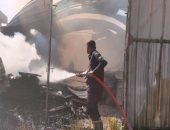 السيطرة على حريق بمخزن للزيوت بمحطة رى الرقبة فى أسوان بدون إصابات.. صور