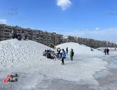 جبل الملح فى بورسعيد مقصد سياحى وعلاجى