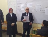 محافظ بورسعيد يتابع سير امتحانات الشهادة الإعدادية فى مدرسة بورسعيد الإعدادية بنين