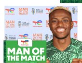 فيكتور أوسيمين أفضل لاعب في مباراة كوت ديفوار ضد نيجيريا بأمم أفريقيا