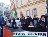 الآلاف يتظاهرون فى أوروبا مطالبين بوقف العدوان على غزة