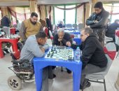 انطلاق بطولة الجمهورية للشطرنج لذوي الهمم بمشاركة لاعب كفيف.. لايف وصور