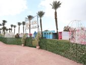 هيئة نظافة القاهرة تنشئ حدائق جديدة بمحور الحضارات.. صور