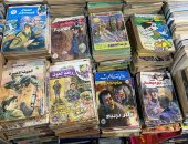 روايات الجيب داخل سور الأزبكية فى معرض القاهرة للكتاب بأسعار مخفضة جدا