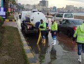 محافظ الإسكندرية يشدد على متابعة تصريف مياه الأمطار بجميع المناطق الساخنة