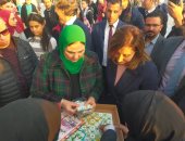 نيفين القباج تتفقد أجنحة وأنشطة الوزارة بمعرض الكتاب بمشاركة وزيرة الثقافة