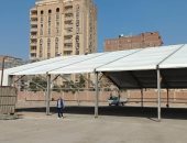 تجهيزات أكبر معارض أهلا رمضان لعرض السلع بأسعار مخفضة فى الجيزة.. صور