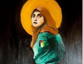 المرأة الحديدية.. فنان يوثق شجاعة الطبيبة الفلسطينية بلوحة "أيقونة الفداء"