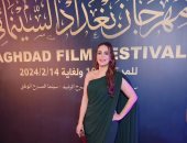 دنيا عبد العزيز: العراق بلد يهتم بالثقافة ومستوى الأفلام بمهرجان بغداد رائعة 