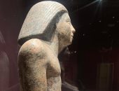شاهد التمثال الجرانيتى لأشرف المهن فى العصر الفرعونى داخل متحف آثار الغردقة