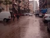 هطول أمطار غزيرة على مدينتى بورسعيد وبورفؤاد وسط طقس مائل للبرودة.. صور