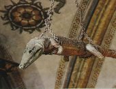 كنيسة إيطالية لديها تمساح عمره 500 عام معلق من السقف.. اعرف السر