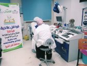 إجراء الكشف الطبى على 117 مريضا من الأسر الأولى بالرعاية بكفر الشيخ