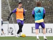 كورتوا يعود لتدريبات ريال مدريد بعد غياب 6 أشهر 
