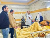 وكيل صحة كفر الشيخ يطمئن على مصابى غزة بمستشفى العبور للتأمين الصحى