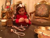 سبحة رمضان للأطفال.. "حلا" طفلة دمياط: حبيت أقدم فكرة مناسبة هاند ميد.. صور