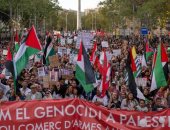 مظاهرات جديدة فى إسبانيا لدعم غزة وقطع العلاقات مع إسرائيل.. فيديو