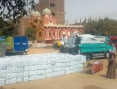 توزيع 21 ألف كرتونة مساعدات غذائية بمدينة السباعية في أسوان استعدادًا لرمضان