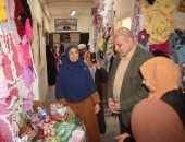 افتتاح المعرض السنوى لمدارس التعليم المجتمعى ببنى سويف