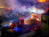 النيابة العامة تشكل 3 لجان لتحديد خسائر وأضرار حريق استوديو الأهرام 