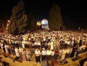 60 ألفا يؤدون صلاتى العشاء والتراويح فى المسجد الأقصى المبارك